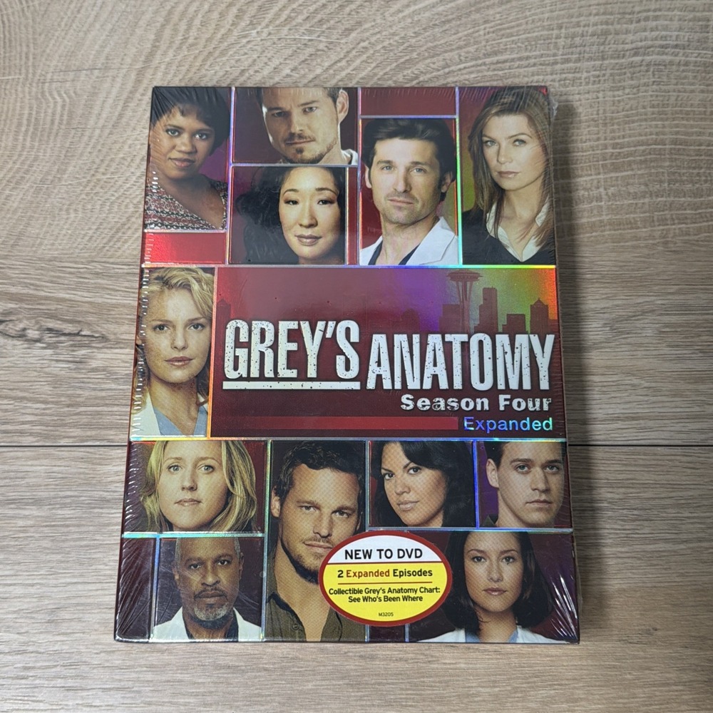 Greys Anatomy Season Four Expanded DVD Medical Drama Y2K TV Series Box Set